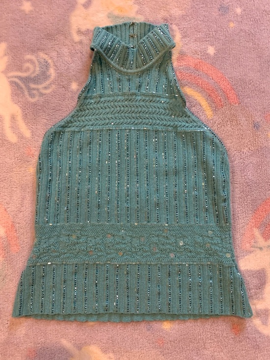St. John Tops - Spring 2003 St. John Evening Beaded Knit Halter Top